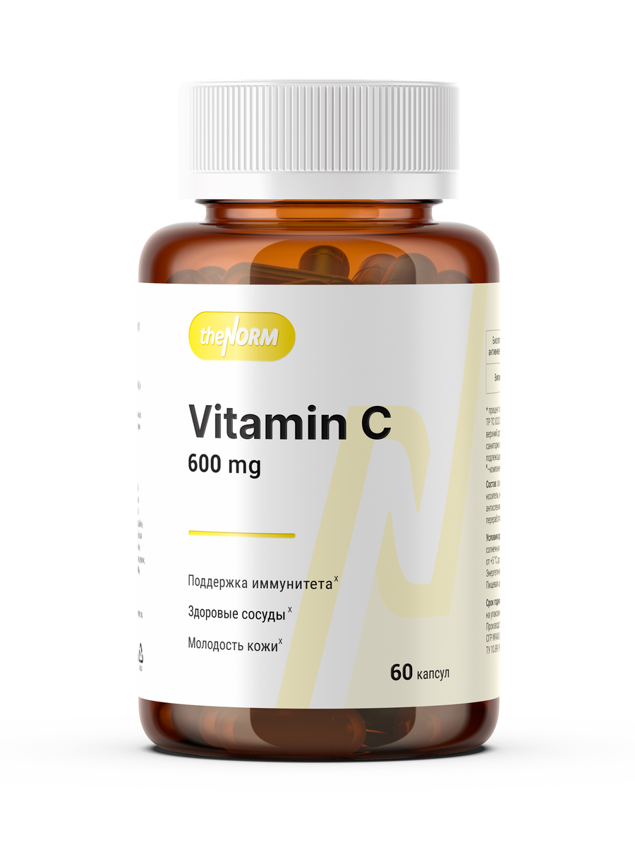 курс витамина C для красоты на 1 месяц vitamin c thenorm 60 capsules